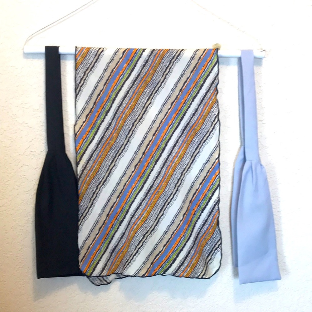 Vintage Scarf & 2 Vintage Bow Ties
